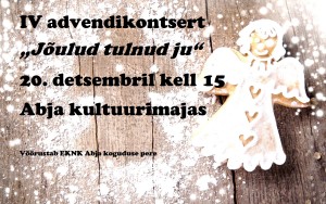 IV advendikontserti plakat